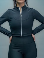 Veste cropped Sport Noir -09-