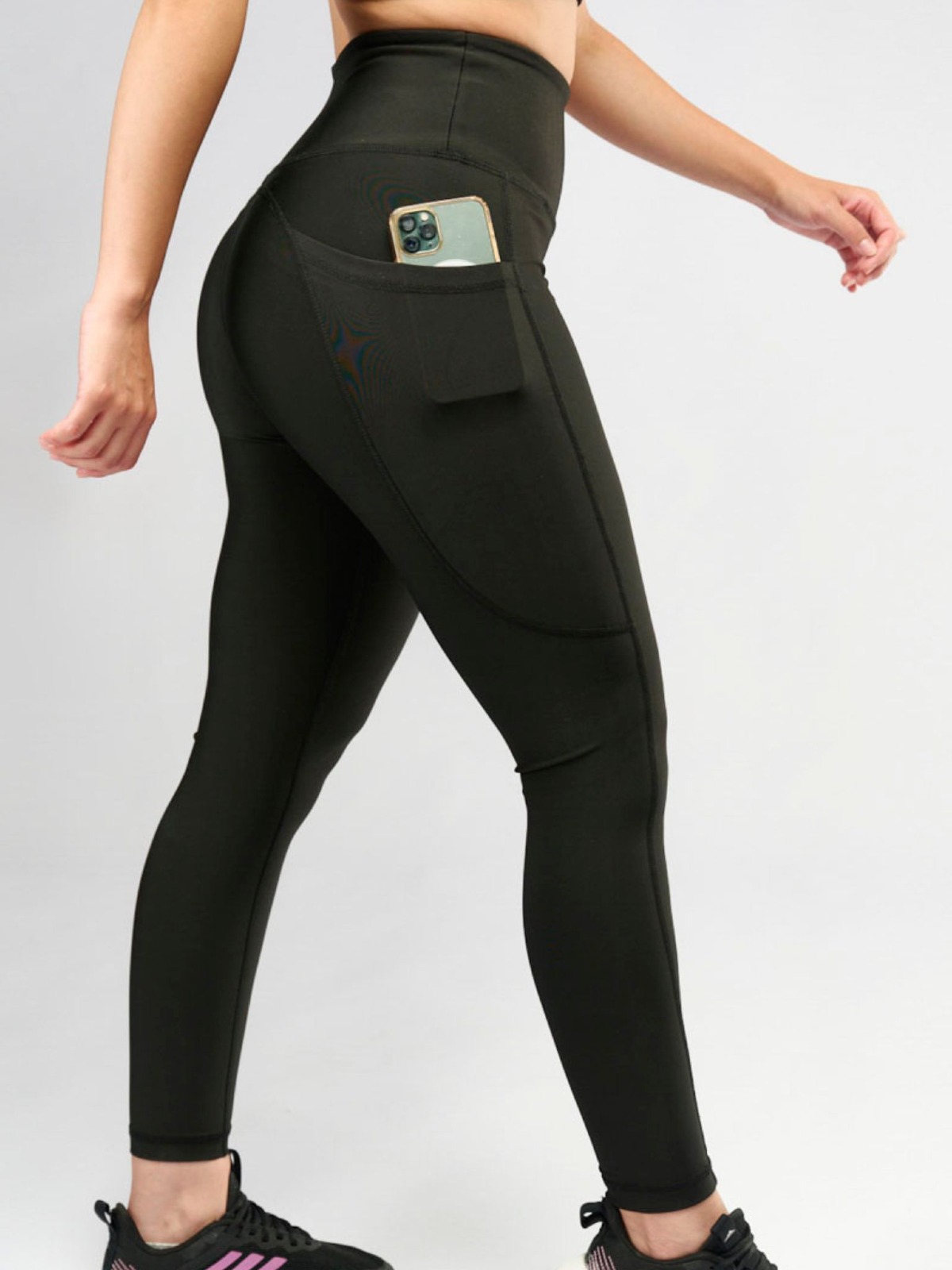 Pantalon Legging avec poche Noir -772- 