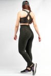 Pantalon Legging Motifs -1170- Aspect cuir