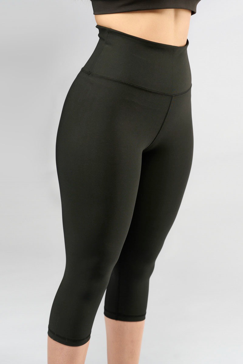 Pantalon Legging Capri Noir -4306-