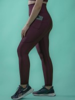 Pantalon Legging avec poche Grenat -786-