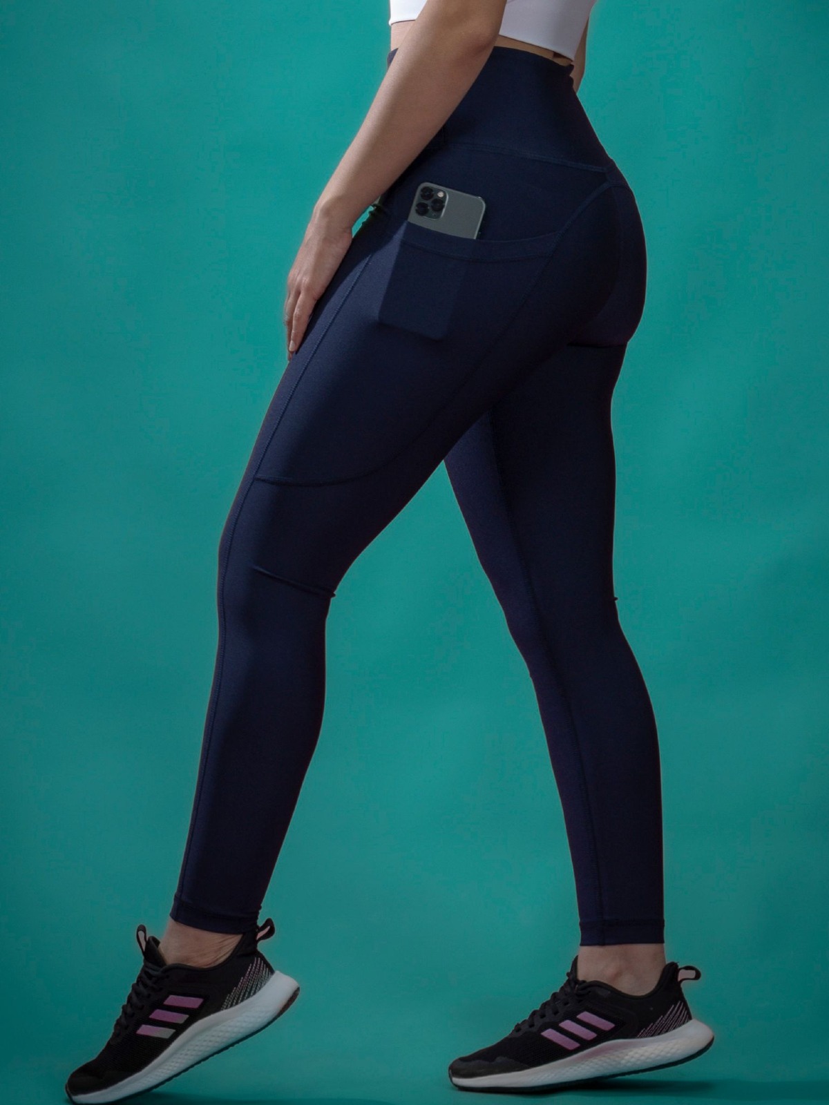 Pantalon Legging avec poche Bleu marine -988-